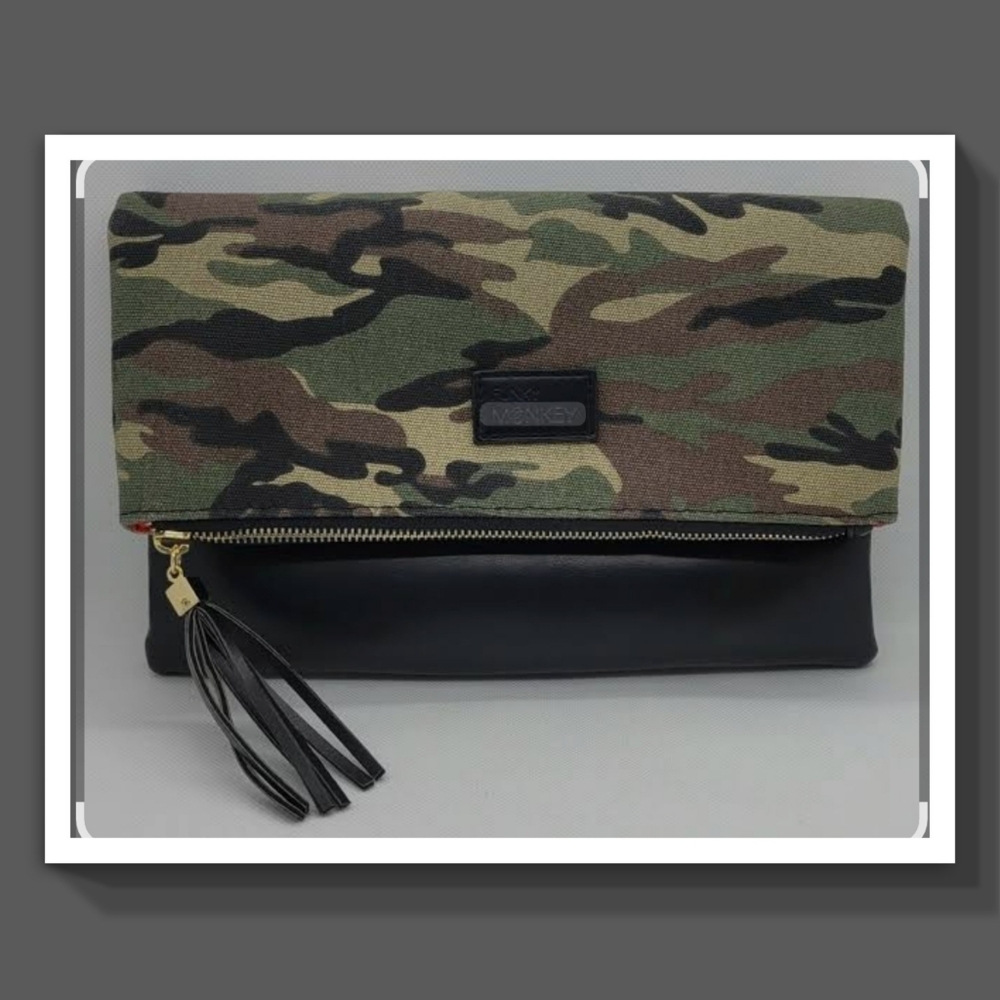 Funky Monkey Wristlet Clutch with Tassel